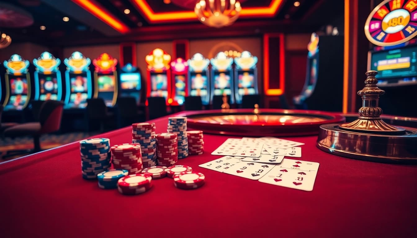 Vivez l'excitation dans un casino en ligne fiable avec des parties de poker à enjeux élevés et des jetons vibrants.