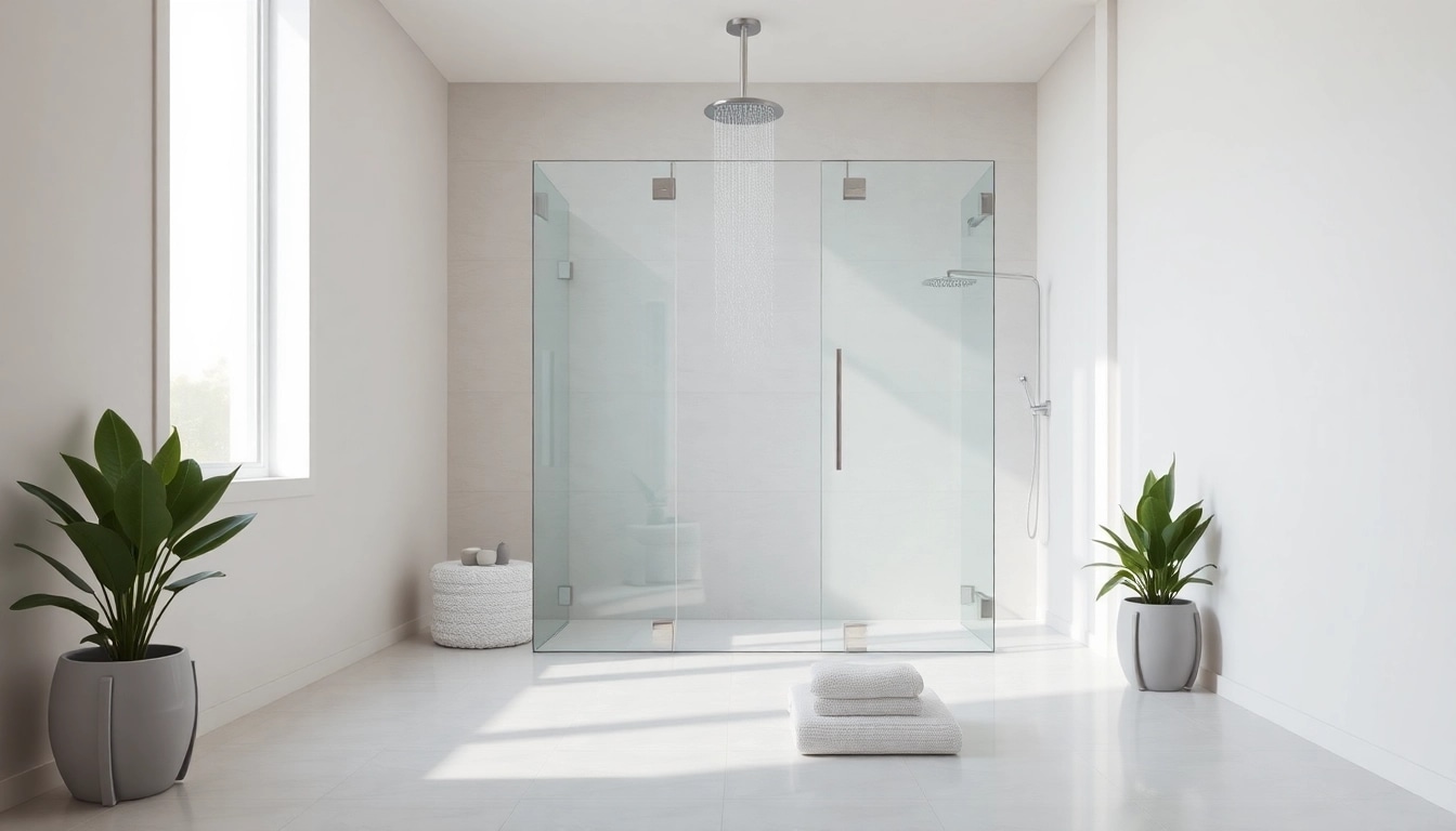 Experience elegant showers Australia with a stylish bathroom featuring a modern glass shower.