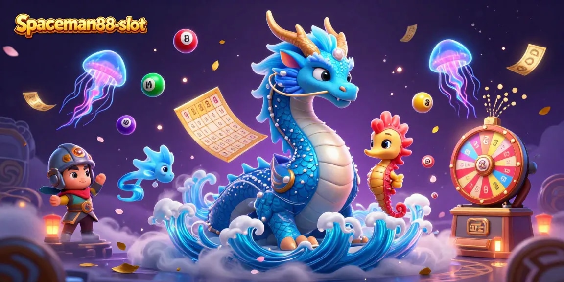 Experience thrilling wins with spaceman88-slot, featuring a captivating dragon and interactive game elements.