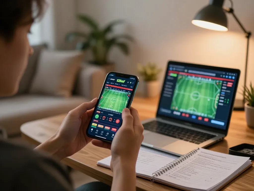 Cá cược trên ứng dụng di động 12bet với hiển thị trò chơi trực tiếp trong khi tận hưởng sự thoải mái tại nhà.