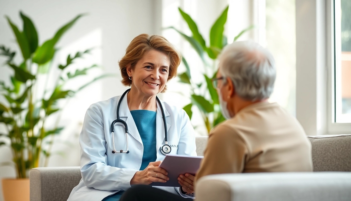Enhancing health through a professional consultation in a bright clinic.