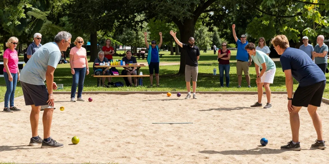 FOPI Kota Bitung mengadakan pertandingan petanque dengan suasana ceria.