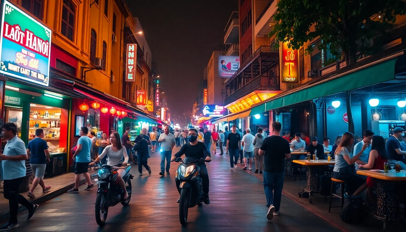 Explore 하노이밤문화 with vibrant nightlife scenes, outdoor bars, and lively street markets.