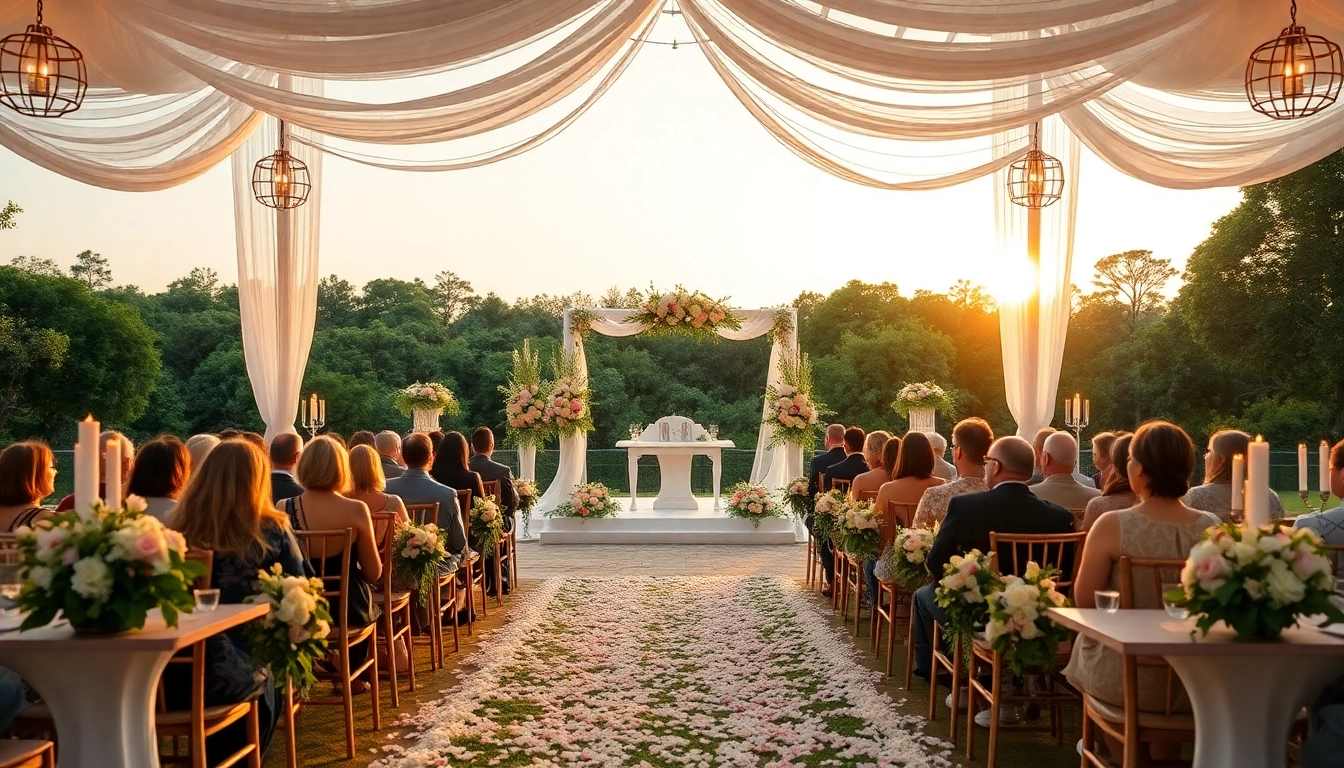 Stunning Wedding Event Space Jacksonville with romantic details and elegant decoration.