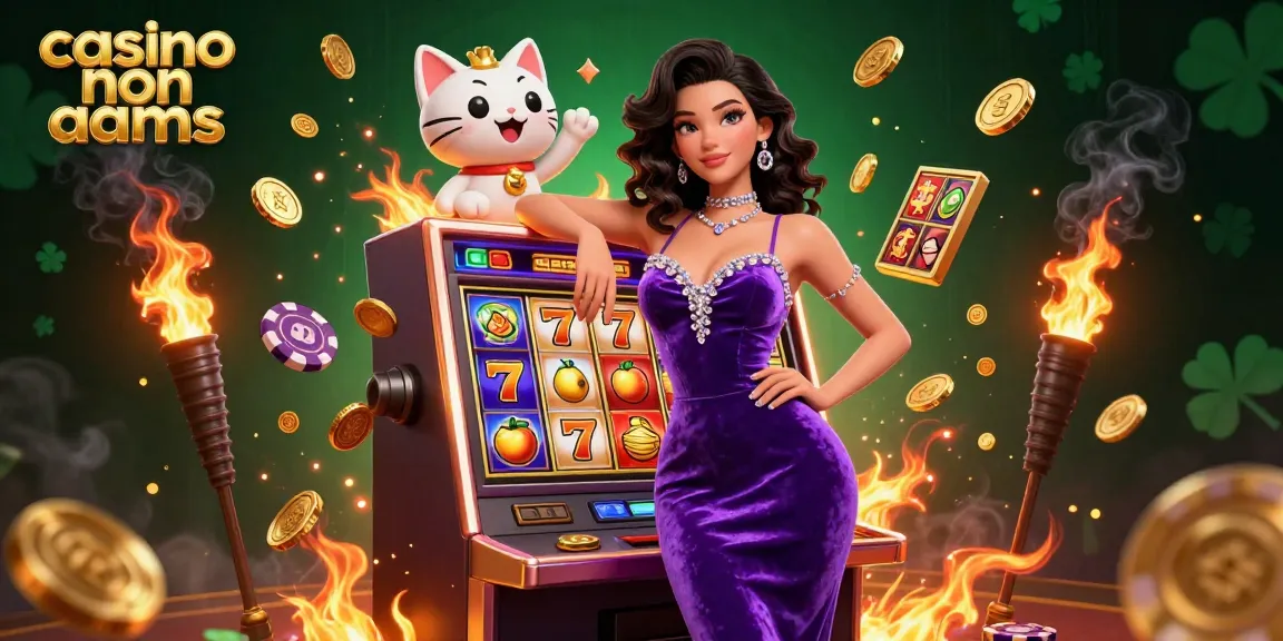 Vivi l'emozione in un casino non AAMS con slot machine vivaci e jackpot in una scena 3D emozionante.
