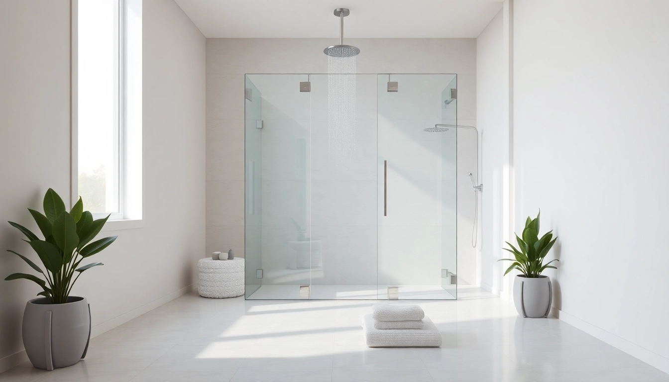 Experience elegant showers Australia with a stylish bathroom featuring a modern glass shower.