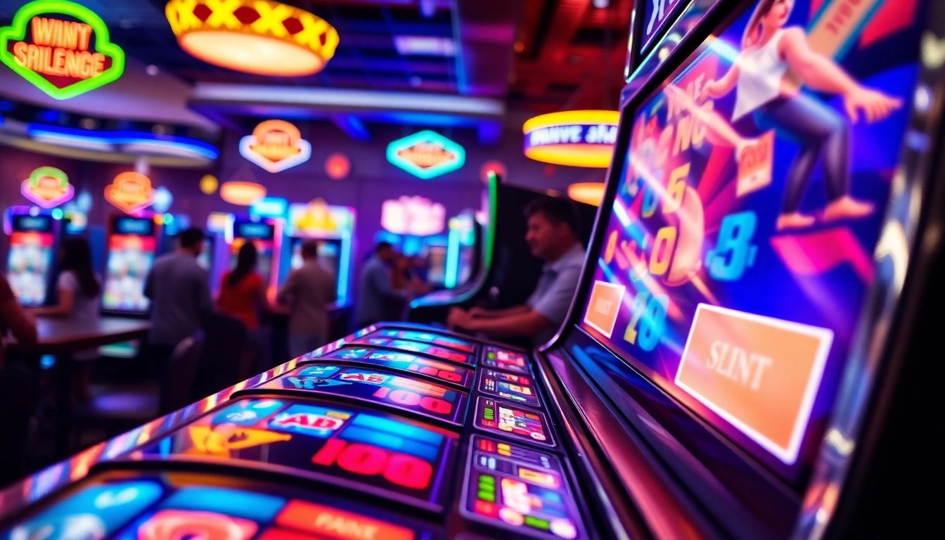 Menang di situs slot88 dengan mesin slot berkilau dan suasana kasino yang energik.