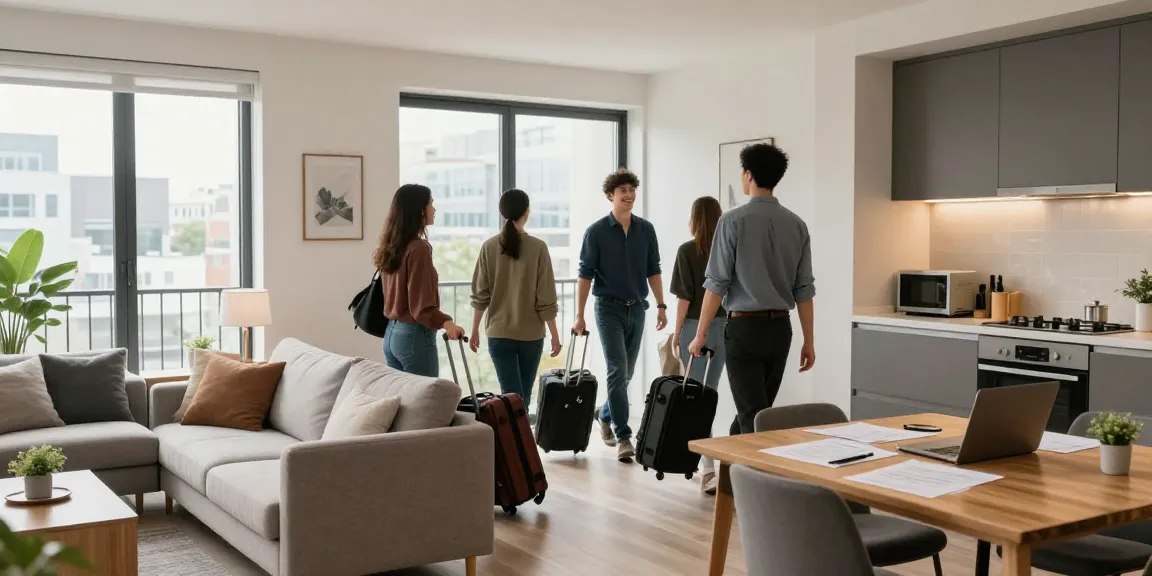 Gemütliche Monteurzimmer Hannover mit modernem Wohnraum und einladendem Ambiente für Arbeiter.