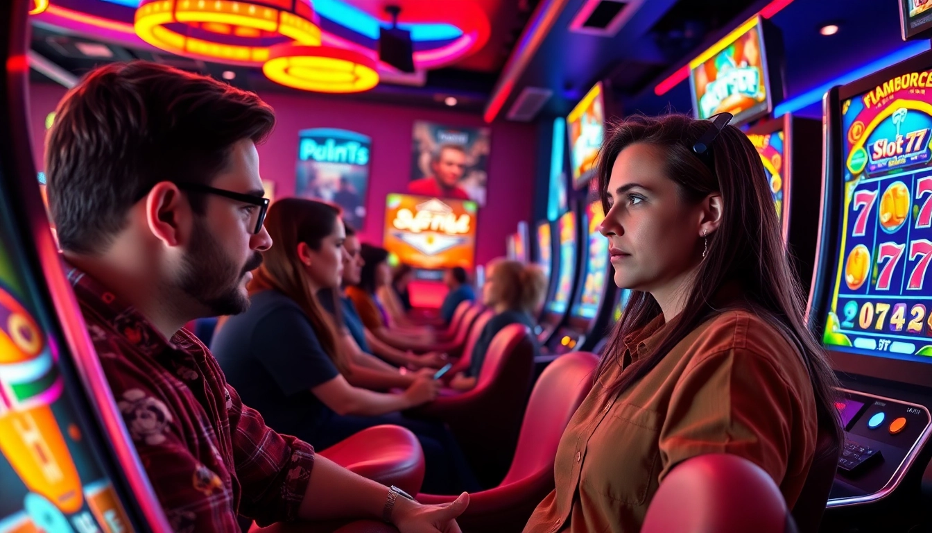 Slot77 menonjol di ruang permainan modern dengan pemain terlibat dalam aksi menarik.