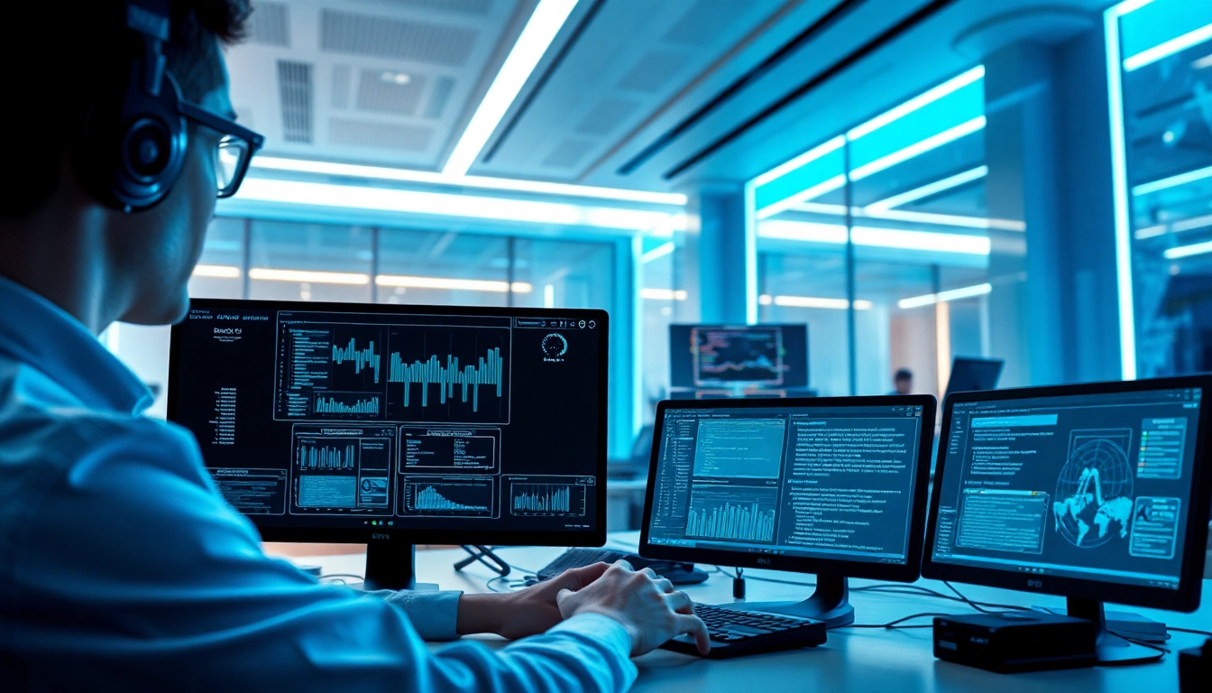 Gemini 3 Pro showcased in a modern workspace with advanced AI interfaces.