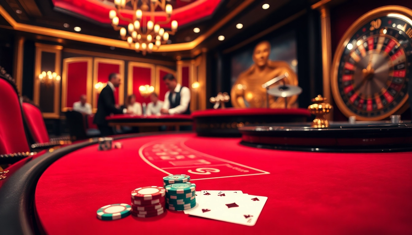 L'excitation du jeu dans un casino en ligne fiable avec un croupier professionnel à une table de blackjack luxueuse.