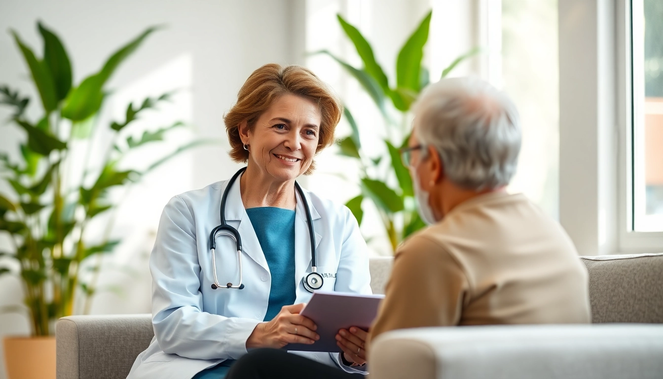 Enhancing health through a professional consultation in a bright clinic.