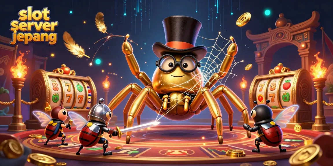 Experience thrilling action in slot server jepang with a dynamic casino scene featuring unique characters.