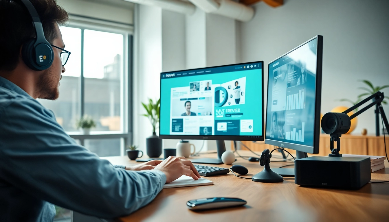 Engaging web design process in Edmonton with a designer creating innovative layouts.