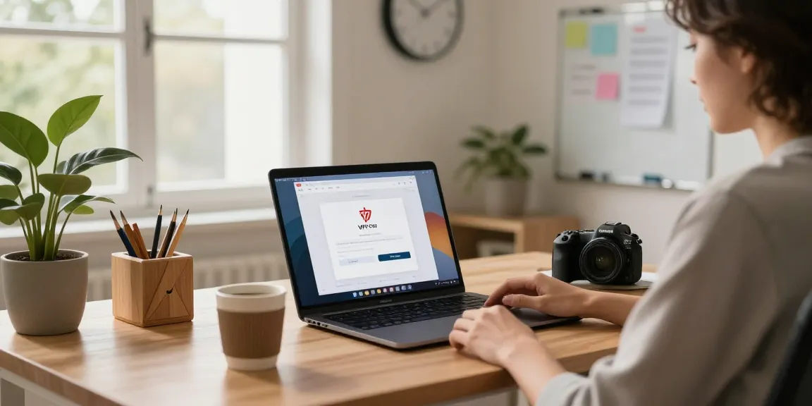 WPS Download interface in a modern home office workspace