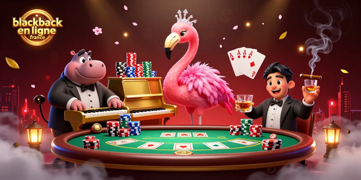 Gagnez au blackjack en ligne France avec cette illustration riche en couleurs de jeux excitants.