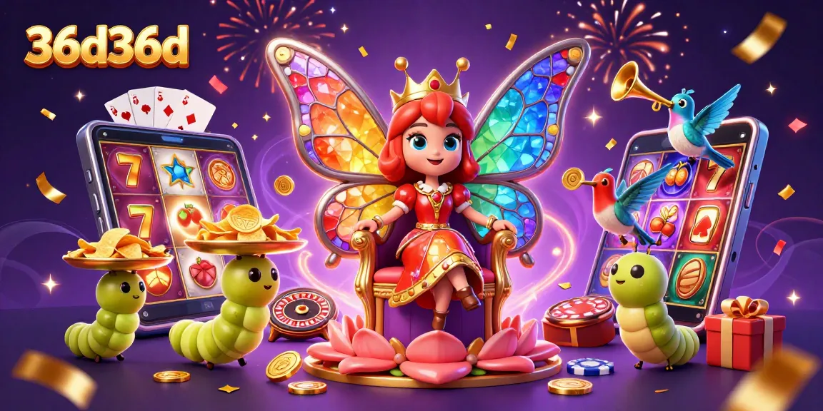 Transform your experience at 36d36d's slots with this vibrant illustration featuring rich elements.