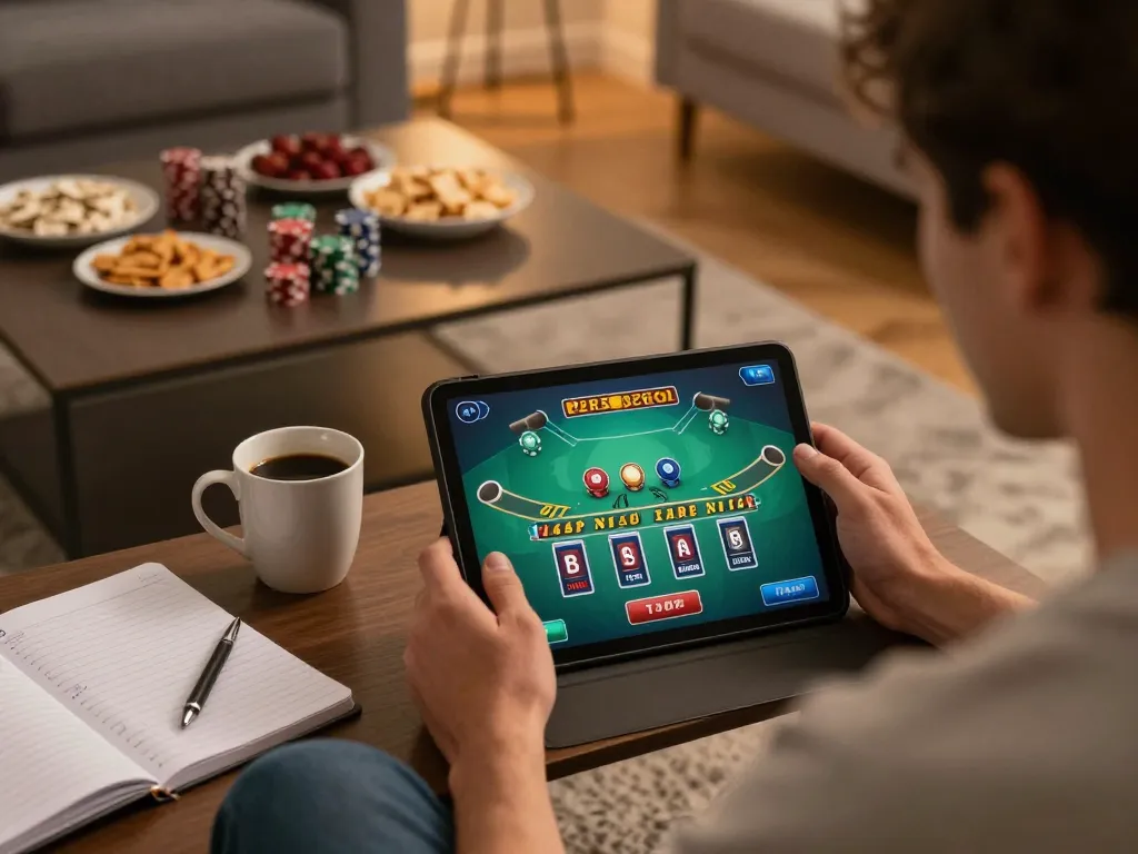 Catching the excitement at casino online stranieri sicuri while playing live dealer blackjack on a tablet.