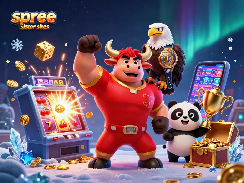 Play to win with spree casino sister sites featuring fun characters and exciting game elements.