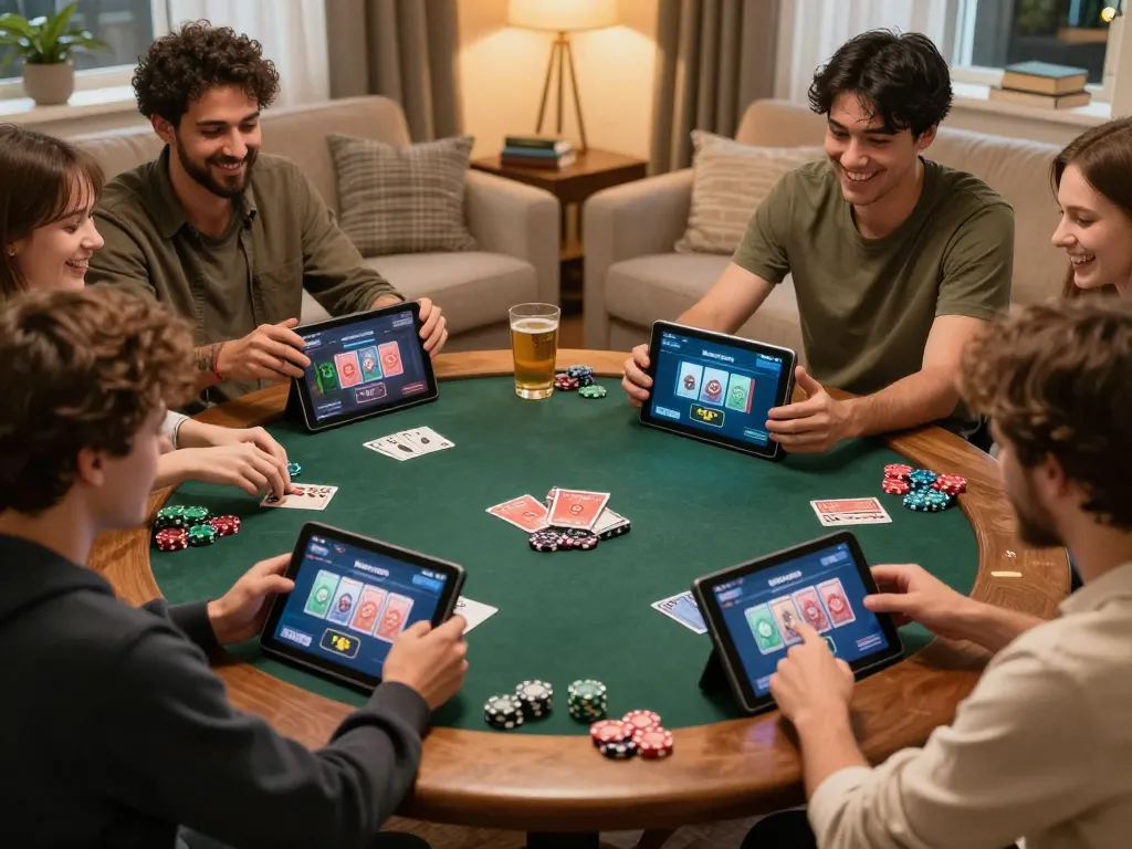 Pemain Boba99 menikmati permainan poker online yang menarik dengan suasana rumah yang nyaman