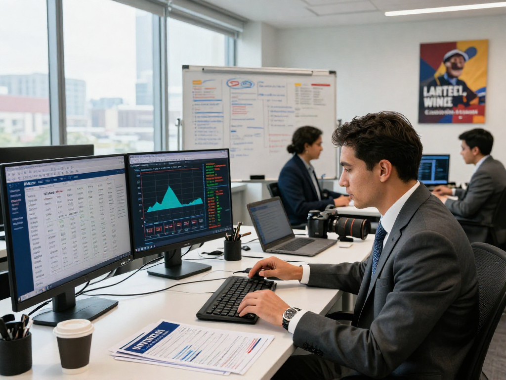 Analyzing campaign lift study data in a modern political office.