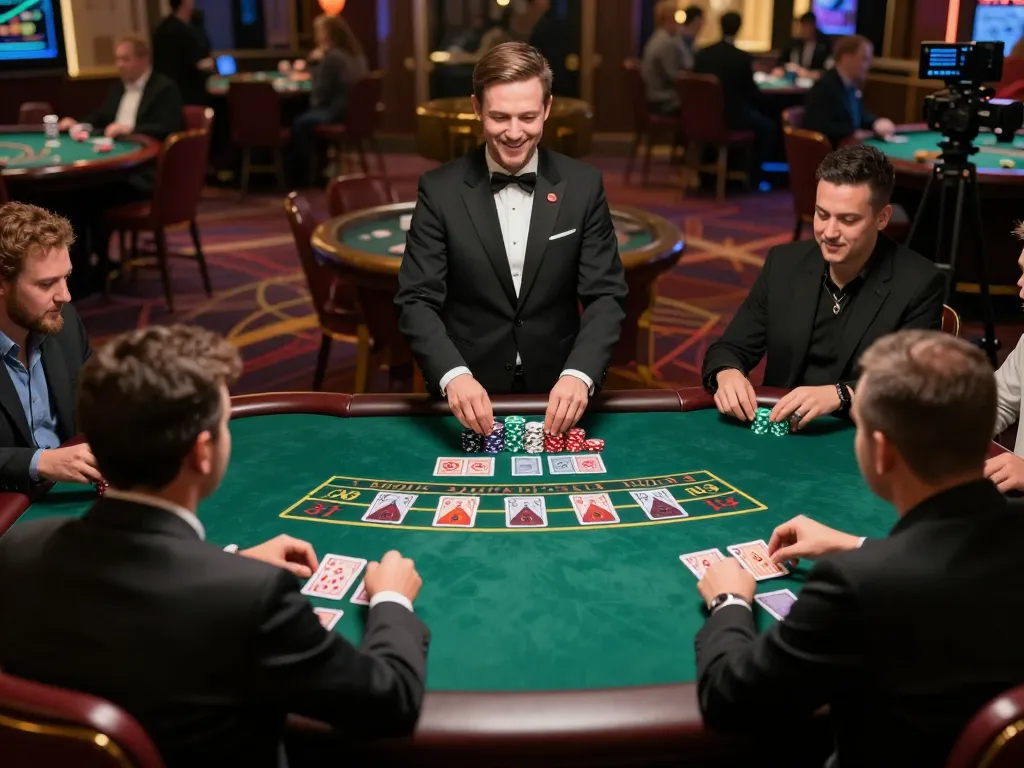 Players engaging in a live dealer baccarat game at AE888, showcasing strategic betting moments.