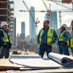 Manhattan General Contractor collaborating with a construction team on a large-scale project.