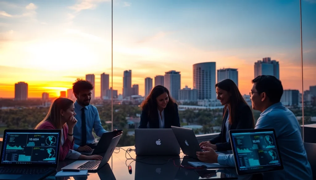 Tampa Bay Managed IT Services professionals collaborating in a modern office setting.