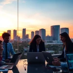 Tampa Bay Managed IT Services professionals collaborating in a modern office setting.