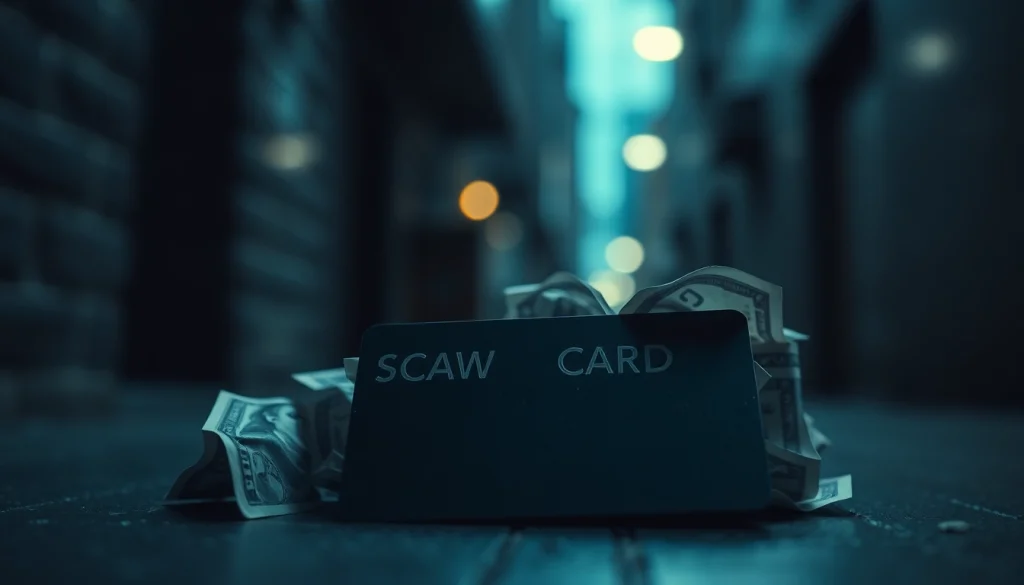 카드깡 관련 신용카드와 현금이 얽힌 복잡한 상황을 제시합니다.