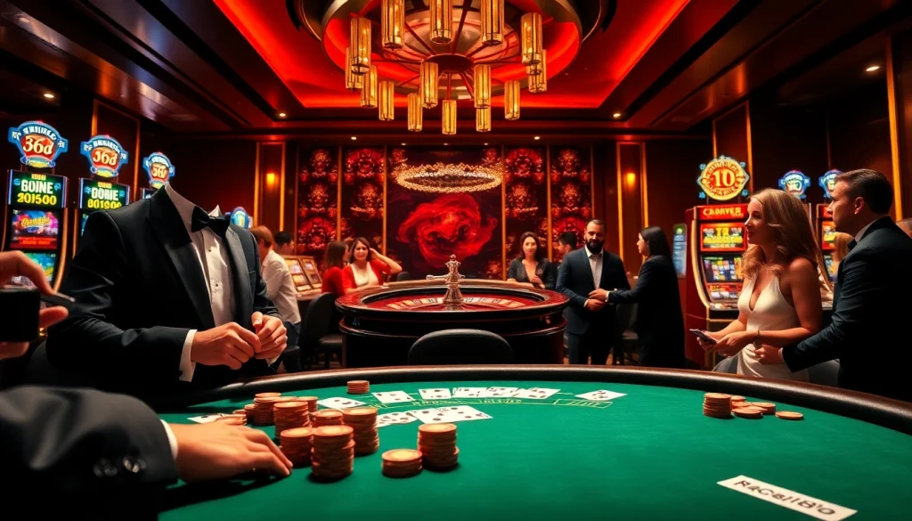 Engaged players at nhà cái 88clb experiencing the thrill of high-stakes poker and roulette.