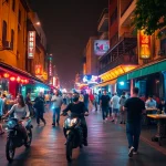 Explore 하노이밤문화 with vibrant nightlife scenes, outdoor bars, and lively street markets.