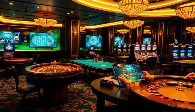 Engaging with the modern interface of nhà cái 23win, showcasing vibrant casino action.