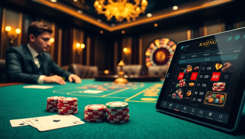 Engaged players strategizing with 商品券信用卡 at a luxurious poker table in a premium casino.