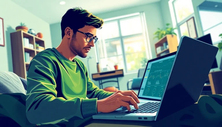 Engaging scene of a sports bettor reviewing sports betting sites Georgia analysis with focus on odds and statistics.