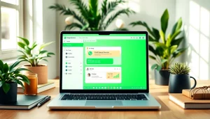 Enhance customer engagement with WhatsApp Business CRM in a professional workspace setup.