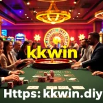 Exciting gaming experience at https://kkwin.diy/ with casino tables, poker chips, and slot machines.