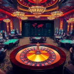 Engaging with the hidden wiki directory at a vibrant casino with roulette and poker tables.