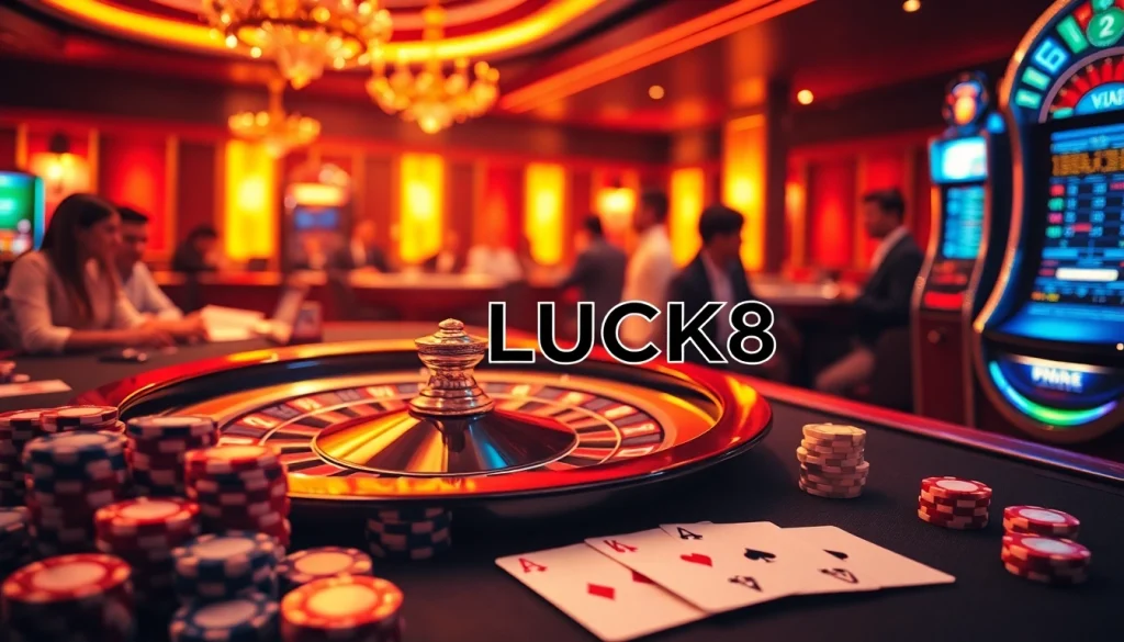 Trải nghiệm sự phấn khích của LUCK8 và các chiến lược thắng tại bàn casino sang trọng.