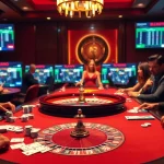 Engaging poker game scene at rikvip.gb.net showcasing luxury and excitement for gamblers.