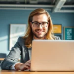 Remote sales closer jobs featuring a professional engaging with clients in a modern office.