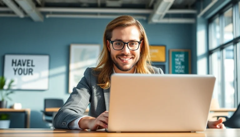 Remote sales closer jobs featuring a professional engaging with clients in a modern office.