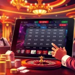UU88 online casino scene with players engaged in games, showcasing an exciting gambling atmosphere.