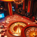 Experience the excitement at c54.gb.net with players enjoying high-stakes games and luxurious casino decor.