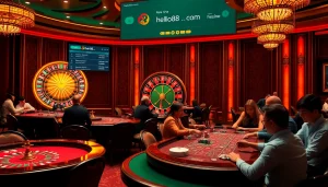 Experience thrilling gameplay at hello88 .com with vibrant casino tables and dynamic betting.