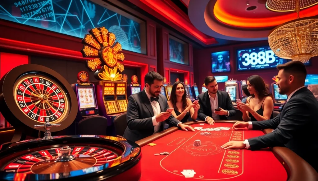 Experience the thrill of games at 388bet casino with vibrant tables and exciting slots.