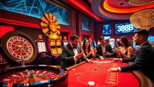 Experience the thrill of games at 388bet casino with vibrant tables and exciting slots.
