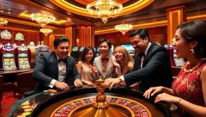 Experience the excitement of winning at the casino with RR88, featuring vibrant games and engaging players.