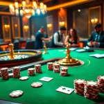 Players strategizing at a poker table while referencing the official hidden wiki for gambling insights.