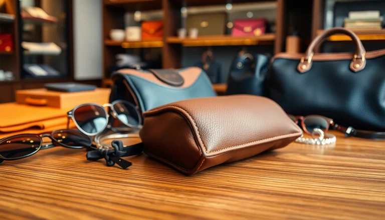 레플리카 제품을 세련되게 배치한 이미지, 고급 액세서리와 함께